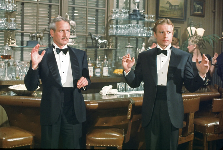 Redford e Newman em "The Sting" (1973), que lhe deu sua primeira e única indicação ao Oscar como ator./Imagens universais