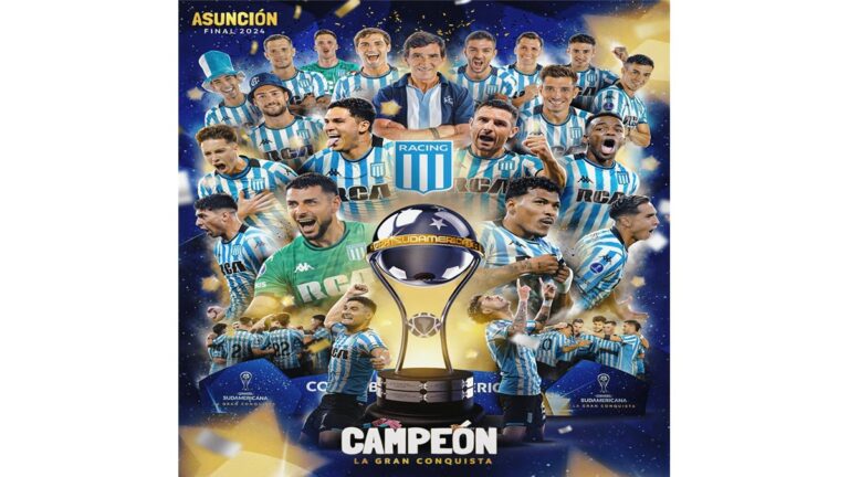 Racing campeão da Copa Sul Americana 2024