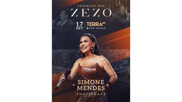 Zezo confirma Simone Mendes e elenco de peso na gravação do DVD Sem Fronteiras em São Paulo